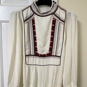 Isabel Marant Étoile Cerza Embroidered Blouse Sz 44/US 12